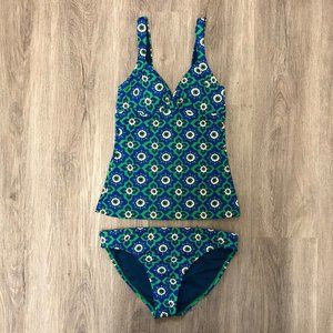 Boden US Women's Size 4/6 Tankini Bathing Suit Swimsuit Talamanca Mosaic 2 Piece